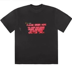 Travis Scott x McDonald’s Order Here T-shirt